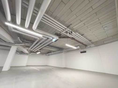 Deckendämmung in einer Tiefgarage
