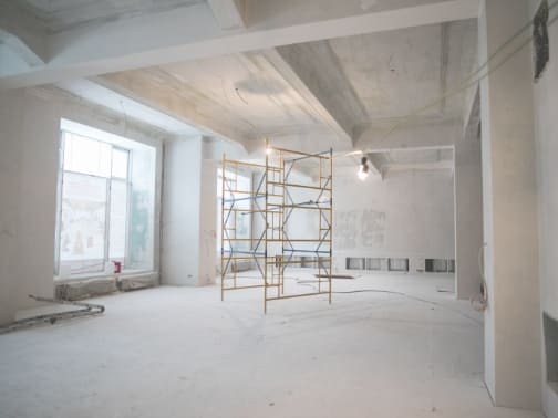 Raum der gerade saniert wird